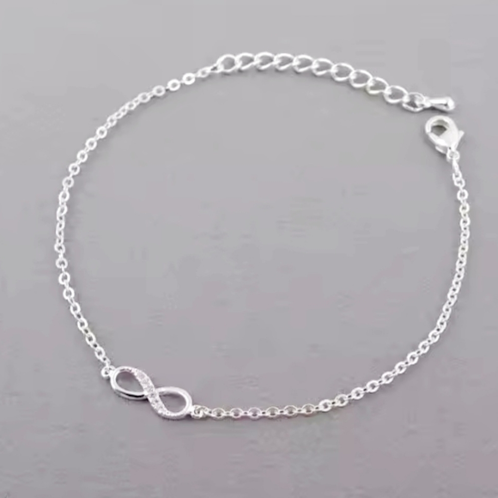 Silver Infinity Bracelet - Picture 3 of 5